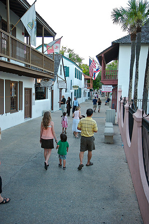 Tuesday - A day at the pool, then Historic St. Augustine at night