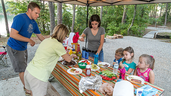 Camping at Shady Grove
