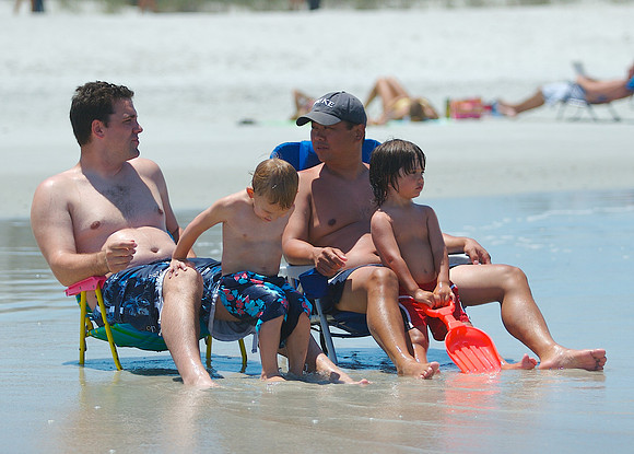 Friday - A day at the beach with old friends
