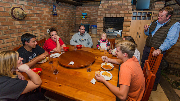 Thursday - Dinner at the de Swardt's (Beth & Sybrand)