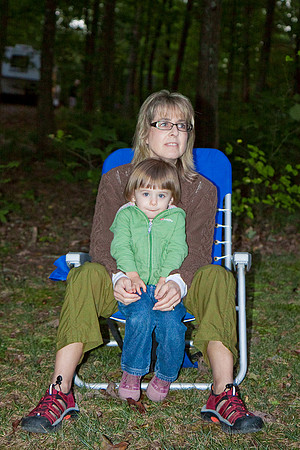 Staying warm with mommy