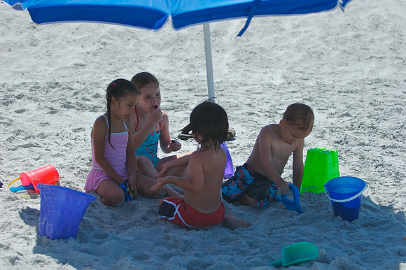 Friday - A day at the beach with old friends