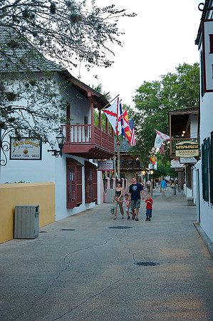 Tuesday - A day at the pool, then Historic St. Augustine at night