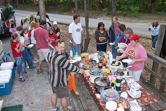 Potluck dinner Saturday night