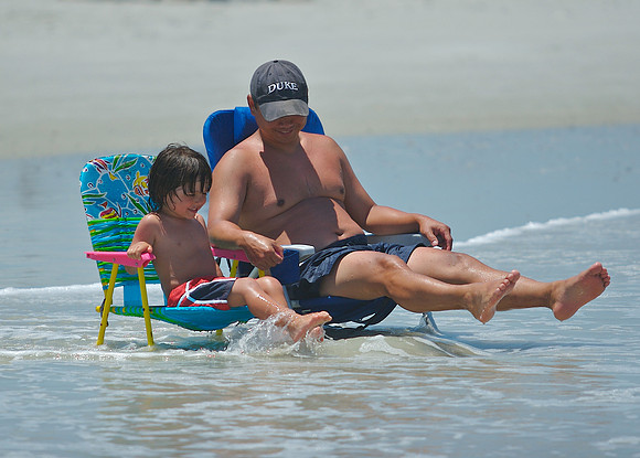 Friday - A day at the beach with old friends