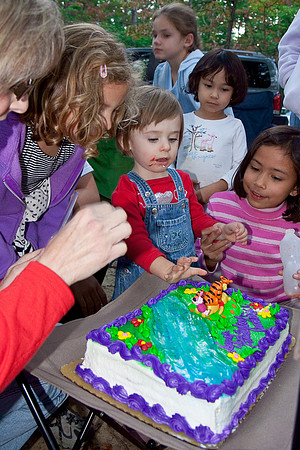 Anneliese's birthday was actually the weekend before, but we wanted to celebrated again with all our friends.
